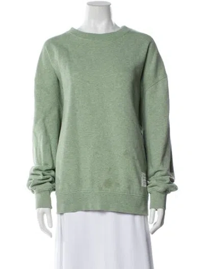 Pre-owned Acne Studios Bateau Neckline Long Sleeve Sweatshirt In Green