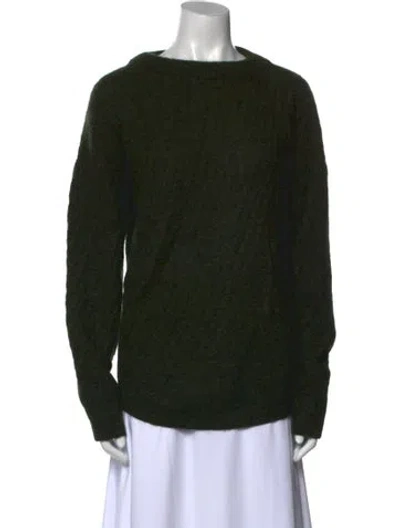 Pre-owned Acne Studios Bateau Neckline Long Sleeve Top In Black