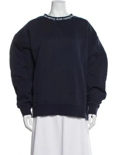 Pre-owned Acne Studios Bateau Neckline Sweater In Blue