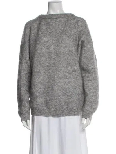 Pre-owned Acne Studios Bateau Neckline Sweater In Gray
