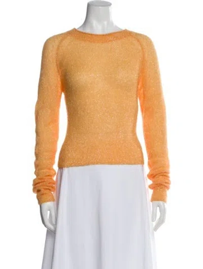 Pre-owned Acne Studios Bateau Neckline Sweater In Orange