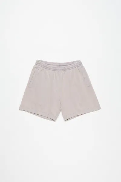 Acne Studios Cotton Shorts In Dusty Purple