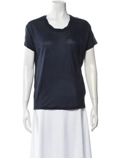 Pre-owned Acne Studios Bay Tencel Crew Neck T-shirt In Blue