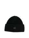 Acne Studios Beanie Hat In Black