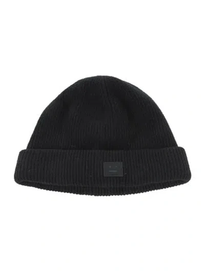 Pre-owned Acne Studios Beanie Hat In Black