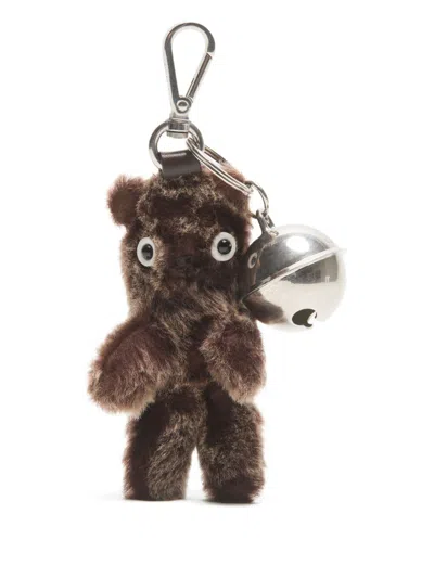 Acne Studios Bear Key Holder In Brown