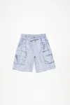Acne Studios Printed Shorts In Light Blue