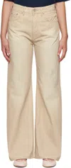 Acne Studios Beige 1981 Loose Fit Jeans