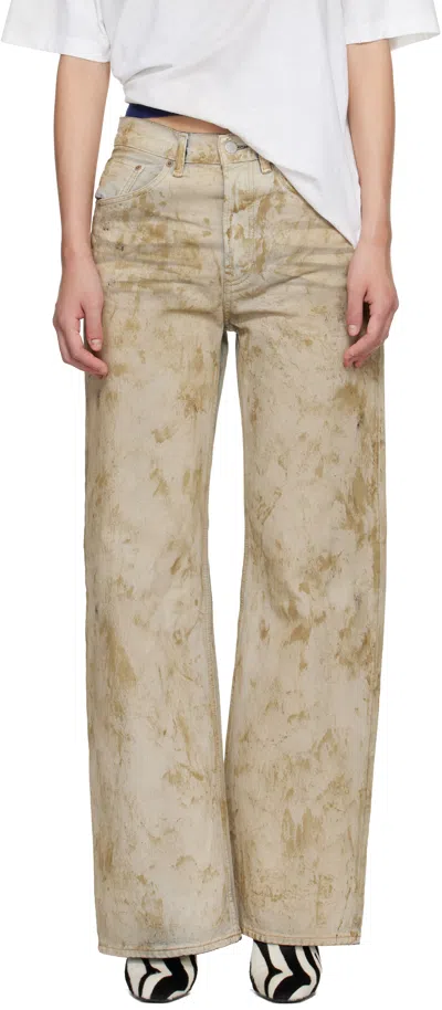 Acne Studios Beige 2021f Regular Fit Jeans