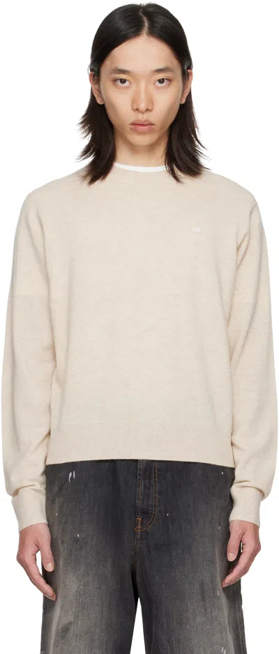 Acne Studios Beige Crewneck Sweater