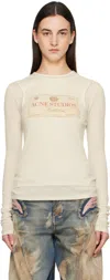 Acne Studios Double-layered Long Sleeve T-shirt In Ae9 Ecru Beige