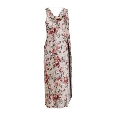 Acne Studios Beige Dress In Multi