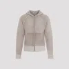 Acne Studios Beige Wool Full Zip Cardigan In Beige