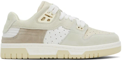 Acne Studios Beige Low Top Sneakers In White,off White