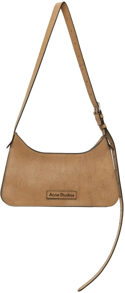 Acne Studios Beige Mini Platt Bag In Cql Dark Beige