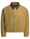Acne Studios Beige Organic Cotton Jacket In Brown