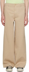 ACNE STUDIOS BEIGE PATCH TROUSERS