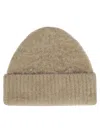 Acne Studios Knitted Wool-blend Beanie In Beige