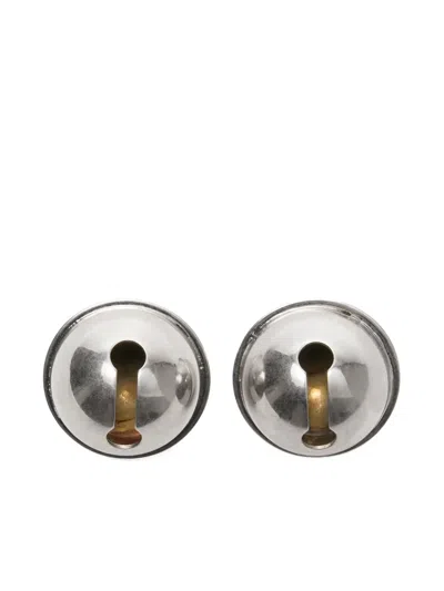 Acne Studios Bell-shaped Earrings In Metallic