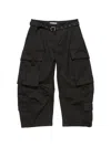 Acne Studios Belt-detail Cargo Trousers In Black
