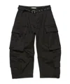 Acne Studios Belt-detail Cargo Trousers In Black