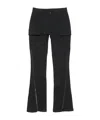 Acne Studios Belt Loop Casual Pants In Black