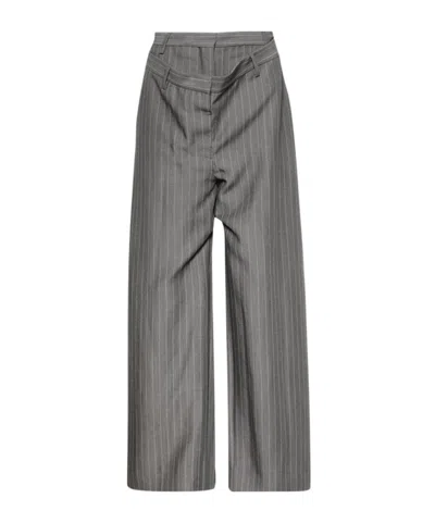Acne Studios Belt-loop Casual Pants In Grey