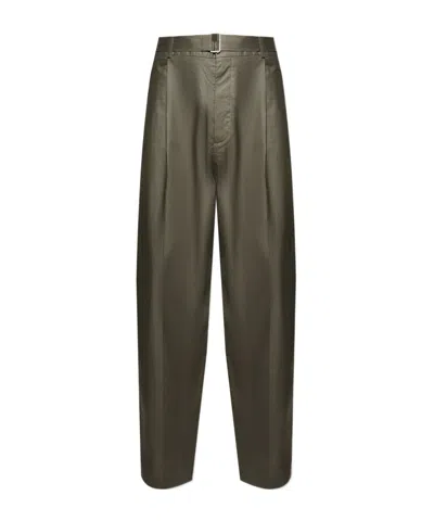 Acne Studios Belt Loop Casual Pants In Green