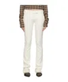 Acne Studios Belt-loop Casual Pants In White