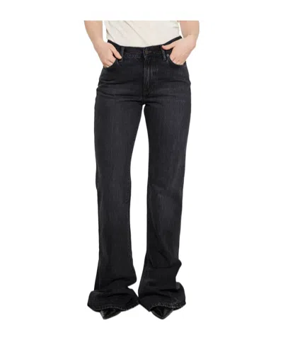 Acne Studios Belt Loop Jeans In Black