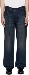 Acne Studios Belt Loop Jeans In Black