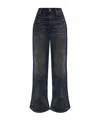 Acne Studios Flared Jeans In Black