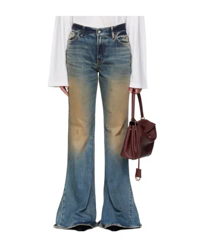 Acne Studios Belt Loop Jeans In Blue