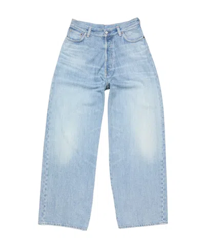 Acne Studios Belt Loop Jeans In Blue