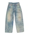 Acne Studios 1981 Logo-patch Trousers In Blue