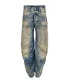 Acne Studios Belt Loop Jeans In Blue