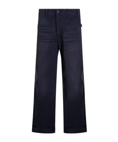 Acne Studios Belt Loop Jeans In Blue