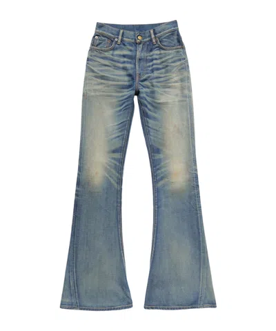 Acne Studios Belt Loop Jeans In Blue