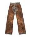 Acne Studios Belt Loop Jeans In Brown