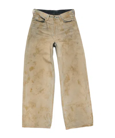 Acne Studios Belt Loop Jeans In Brown