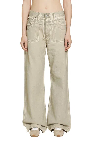 Acne Studios Belt Loop Jeans In Brown