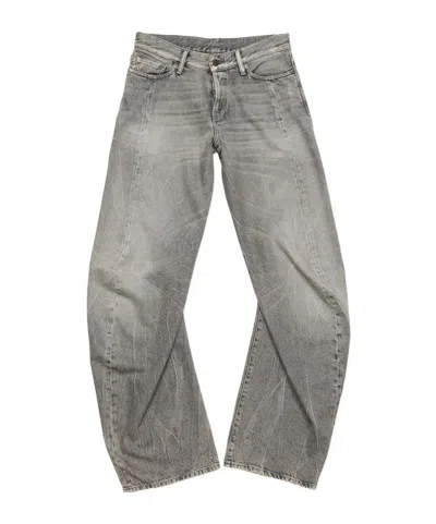Acne Studios Black Denim Women In Gray