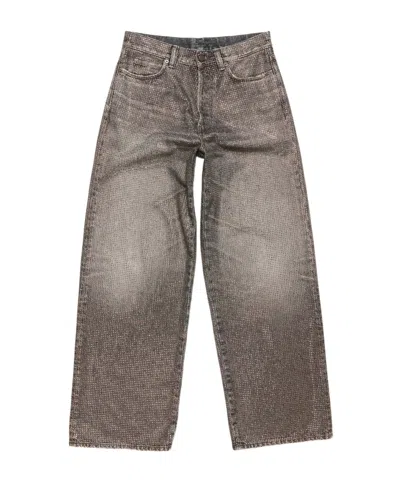 Acne Studios Belt Loop Jeans In Gray