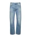 Acne Studios Belt-loop Jeans In Light Blue