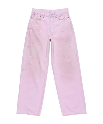 Acne Studios Belt Loop Jeans In Pink