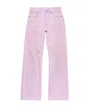 Acne Studios Belt Loop Jeans In Pink