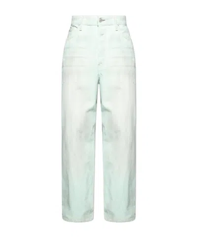 Acne Studios Belt-loop Jeans In White