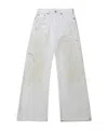 Acne Studios Belt Loop Jeans In White