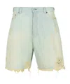 Acne Studios Belt-loop Shorts In White