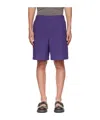 Acne Studios Belt Ring Shorts In Blue